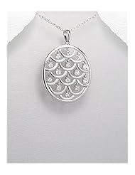 CZ Pendant Necklace In 92.5 Sterling Silver