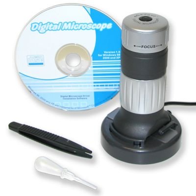Power Zoom Microscope w/ Built-in Digital Camera