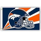 Denver Broncos 3x5 Helmet Design Flag (Quantity of 1)