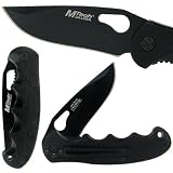 Black Stealth Aluminum Tactical Folding Knife with Clip