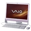 Sony Vaio VGC-JS2E/P 20,1 Zoll WSXGA+ Desktop-PC (Intel Core 2 Duo E7400 2,8GHz, 3GB RAM, 500GB HDD, Nvidia GeForce 9300M GS, DVD+- DL RW, Vista Home Premium)