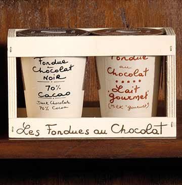 Set of 2 Pots Les Fondues au Chocolat by Aux Anysetiers du Roy