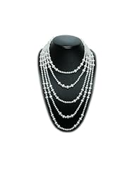 Blue Pearls - 118 in. white cultured pearl Necklace! - BPS 0030 L