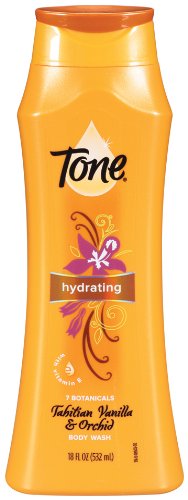 Tone Body Wash, Tahitian Vanilla and Orchid, 18 Ounce