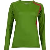 (サロモン)SALOMON TRAIL RUNNER II LS TECH TEE W 19  グリーンビーン×ホットピンク M サロモン