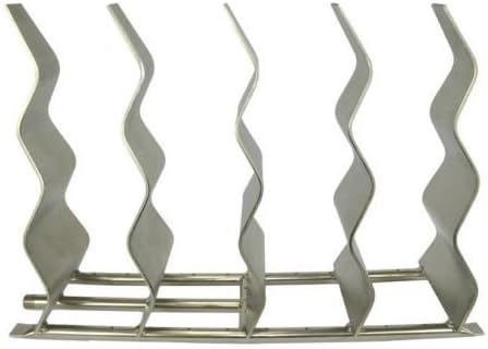 6" x 48" Stainless Steel Wavy Fireplace Burner