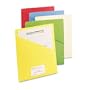 Smead Slash Pocket Folders, Jacket, 11 Pt. Stock, Letter Size, Blue/Green/Manila/Red/Yellow, 25 per Pack(75425)