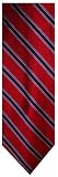 Men's Tommy Hilfiger Neck Tie 100% Silk Red/Navy/Silver Blend