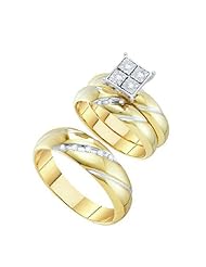 0.13CT DIAMOND FASHION TRIO SET