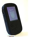 Silicone Skin Case Cover for SanDisk Sansa Clip Sport MP3 Player - Black