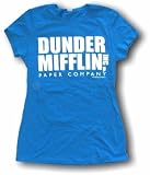 Dunder Mifflin Paper Company Inc Womens BLUE BABYDOLL Tee Shirt