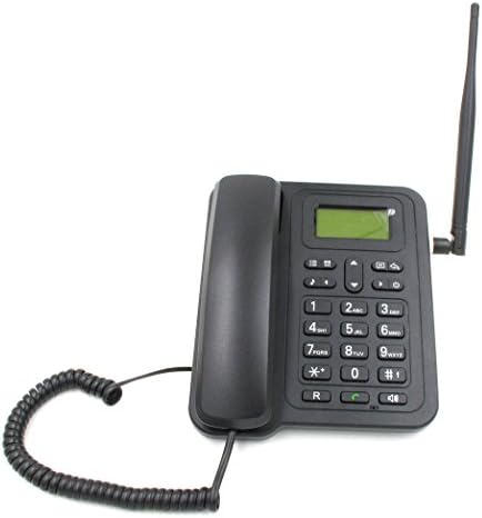 Topsma Cordless Telephones,Quad Band GSM Telephones,Desk Telephones Teminal Support SMS,Cordless Phones Built-in Battery,Black