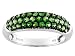 10KT WG .70CTW TSAVORITE GARNET RING