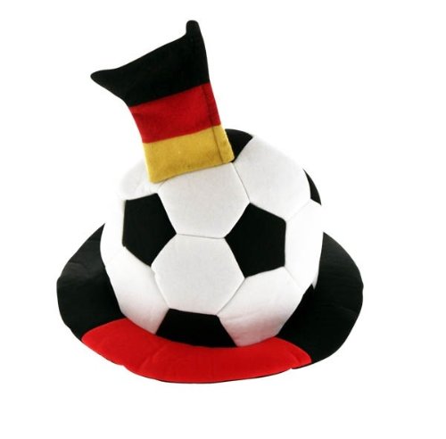 Fußball Hut Deutschland mit Fahne