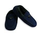 Kidconnection - Boys Fleece Slipper, Blue, Green