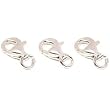 3 Lobster Claw Clasps Sterling Silver Jewelry Part 10mm