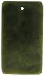Dark Olive Jade Rectangle Pendant 1.5mm Hole 25x50mm - Package of 3