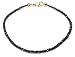 14k Choice of White or Yellow Gold Faceted Black Diamond Bracelet (7 cttw), 7.25