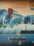 20X24 inch Abstract Oil Painting Surreal Seascape