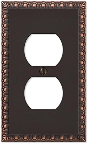 Renaissance 1 Duplex Outlet Plate - Aged Bronze