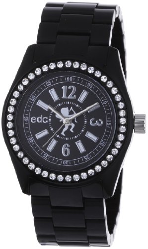 edc Damen-Armbanduhr Disco Glam - midnight black with stones A.EE900172001 Preisvergleich