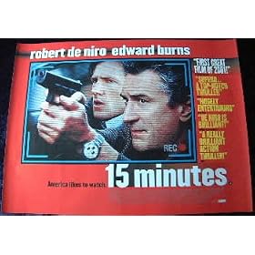 15 MINUTES Movie Poster - Robert De Niro - 30 x 40