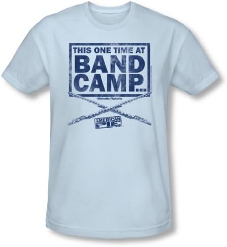 American Pie - This One Time at Band Camp Men's Slim Fit T-Shirt, Light Blue, Medium