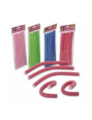 9" Spiral Hair Foam Curler Roller Set - 20 Pieces - twist curls flex rods