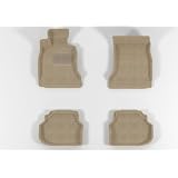 BMW 5 Series F10 MAXpider Molded Gray Black Beige 2011 3D Floor Mats Liner Set by 3DMax