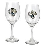 Jaguars 14 Oz Wine Glass (Set Of 2)