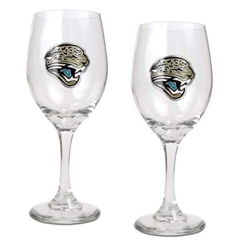 Jacksonville Jaguars Set of 2 Wine Glasses