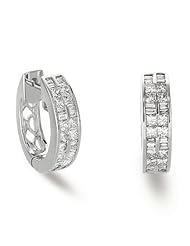 14K White Gold 1.06cttw Round Diamond Earring