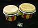 NEW LIGHT NATURAL WOOD - 02 - BONGO DRUM SET Conga ROCK