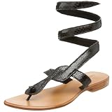 Cocobelle Womens Snake Ankle-Wrap Sandal