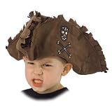 Plush Tattered Brown Pirate Hat - Child