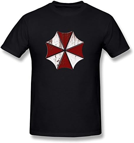 RBKING Men's Resident Evil Umbrella Corporation Logo T-shirt S Black