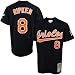Baltimore Orioles Jerseys : Mitchell & Ness Baltimore Orioles #8 Cal Ripken Jr. Black Alternate Throwback Jersey