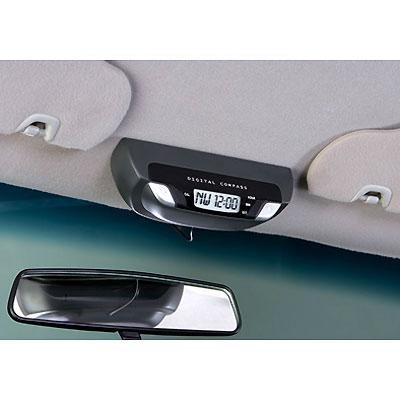 Car Overhead Digital Compass and Clock