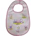 Washable Bib Baby Cie Babar Elephant Pink Colorful Dinnerware with wording