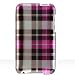 Search : Premium Designer Hard Crystal Snap-on Case for Apple iPod Touch 2, 8GB, 32GB, 64GB - Cool Hot Pink Checkers Board Plaid Print