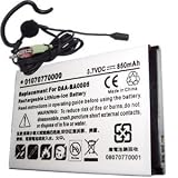 HQRP Replacement Battery for Creative Zen Micro + Earbud Headset w/Microphone
