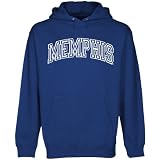 NCAA Memphis Tigers Arch Applique on Team Color Pullover Hoodie - Royal Blue