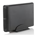 3,5" USB 3.0 Externes Geh�use aus Aluminium f�r SATA Festplatten und SATA II Festplatte schwarz HDD Drive Festplattengeh�use ALU Design Top K�hlung der Festplatte / inkl. Standfu� - / Inkl. Schrauben, Kabel, Netzteil
