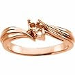 14K Rose Gold Mother's Ring - 2 Gemstone -- YOU CHOOSE THE COLORS!