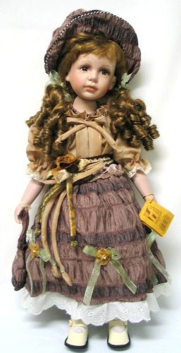 K&uuml;nstlerpuppe - Porzellanpuppe - Sammlerpuppe ca. 55 cm \"SANDRA\" mit Handtasch Preisvergleich