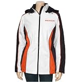 Denver Broncos Ladies White Full Zip Hoody Parka