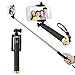 New Generation Selfie stick,MOKAI START® Monopod Extendable Selfie Stick Self Portrait Pole with Built-in Remote Shutter Button Designed for Apple, Android Smartphones