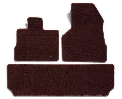 Premier Custom Fit 3-piece Set with 2 Front and 1 Rear Carpet Floor Mats for Honda Element (Premium Nylon, Wine) On Sale