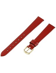 Hadley-Roma Womens LSL702RQ-130 13-mm Red Genuine Leather Watch Strap