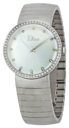 Christian Dior Watches:Christian Dior Women's CD042111M002 Baby D Fixed Bezel Set with 52 Diamonds Watch Images